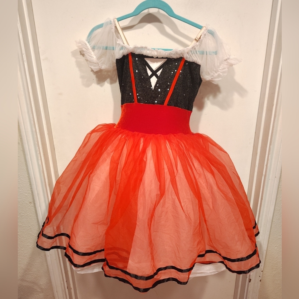 Curtain Call Women's Ballet Lyrical Costume Dress Sz S Little Red Riding Hood